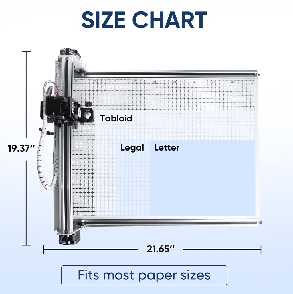 PaxieBot Plotter Machine X26 Pro - Supports A3, Legal, JB4, and smaller paper sizes
