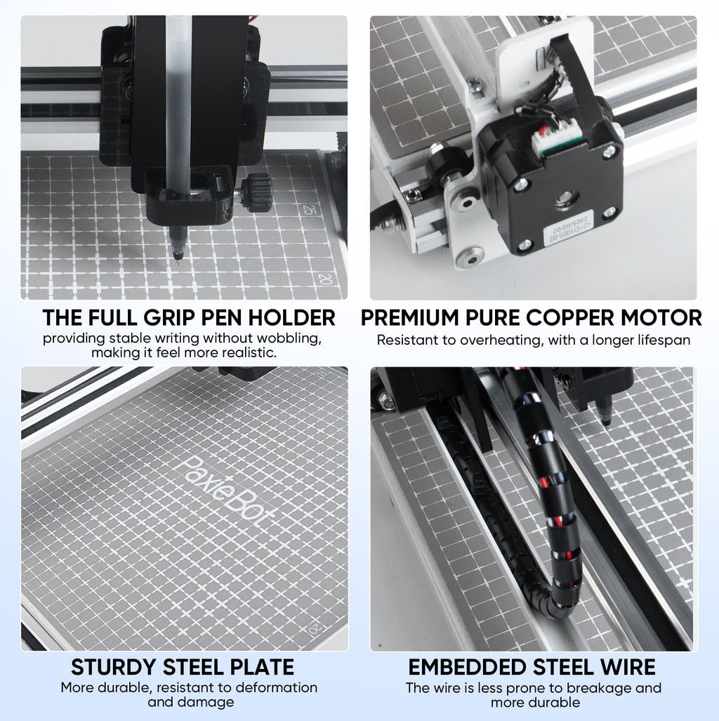 PaxieBot Smart Handwriting Machine X26 - Supports A4, Letter, B5, C5, and smaller paper sizes