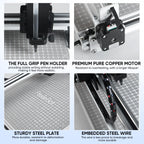 PaxieBot Smart Handwriting Machine X26 - Supports A4, Letter, B5, C5, and smaller paper sizes