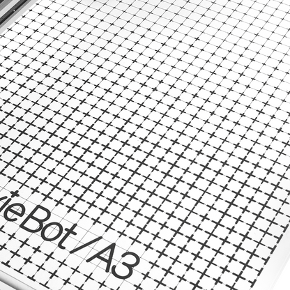 Grid paper with 'PaxieBot/A3' text on a white background